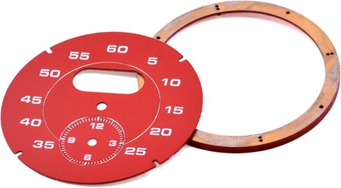 Red Interior Dial Clock Gauge Chrono Cover Compatible for Porsche Cayman 911 Macan Cayenne Boxster Panamer in Saudi Arabia