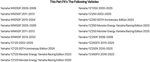 Tusk Rear Wheel Spacer Upgrade Kit Blue For YAMAHA YZ125 1999-2022 in Saudi Arabia