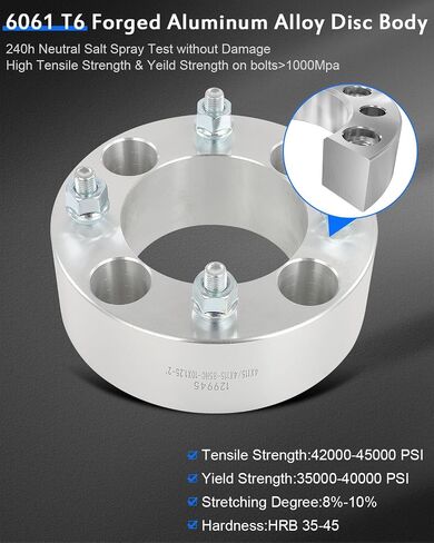 ECCPP 4 قطع 4x115 إلى 4x115 فواصل عجلات 2 بوصة 4 عروة مناسبة للقطب الشمالي للقطط TRV400/700/1000 (10-11) للقطب الشمالي للقطط 400i/500i/650i (02-11)-4 قطع in Saudi Arabia