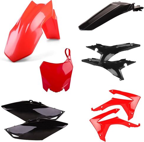Polisport Motocross (MX) Replica Plastic Kit for Honda CRF 450R (2013-16) – OEM Quality, Durable, Flexible & Perfect Fit – Red/Black in Saudi Arabia