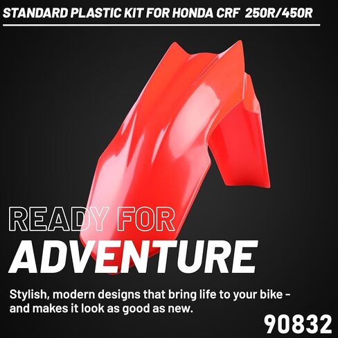 Polisport Motocross (MX) Replica Plastic Kit for Honda CRF 450R (2013-16) – OEM Quality, Durable, Flexible & Perfect Fit – Red/Black in Saudi Arabia