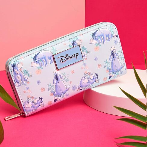 Disney Eeyore Wallet Purses for Women, Teens, Card Holder, Coin Purse, Travel Wallet, Cute Zipper Long Clutch Accessory, Gifts for Women in Saudi Arabia