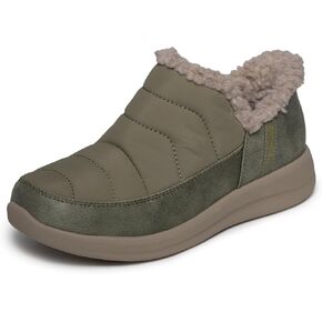 Skechers Women's Cozy Escape Snowpuff Slip-Ins Slipper | Hands Free Slip-Ins, Relaxed Fit, Memory Foam, Faux Fur Lining, 3M Scotchgard, Vegan Materials in Kuwait