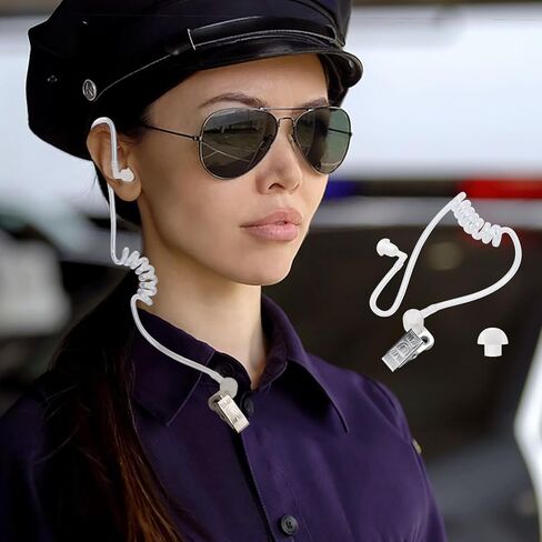 Agent Costume Accessory Set, Secret Security Guard Costume with Black Sunglasses Zipper Ties Spy Earpiece and ID Card in Saudi Arabia