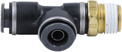 Mytee Products 5 Pack Air Brake Male Run Tee OD 1/2 X 1/4X1/2 NPT - Composite Material Push‑Lock Replace KV2Y13-07-37S S771PMT-8-4-8 G381024080804 AM177117184D 1641011519 016410 01641011/5/19 in Saudi Arabia