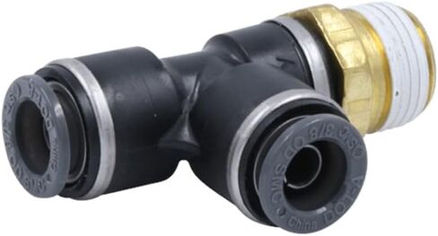 Mytee Products 5 Pack Air Brake Male Run Tee OD 1/2 X 1/4X1/2 NPT - Composite Material Push‑Lock Replace KV2Y13-07-37S S771PMT-8-4-8 G381024080804 AM177117184D 1641011519 016410 01641011/5/19 in Saudi Arabia