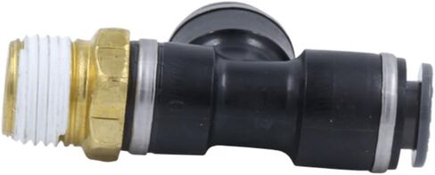 Mytee Products 5 Pack Air Brake Male Run Tee OD 1/2 X 1/4X1/2 NPT - Composite Material Push‑Lock Replace KV2Y13-07-37S S771PMT-8-4-8 G381024080804 AM177117184D 1641011519 016410 01641011/5/19 in Saudi Arabia