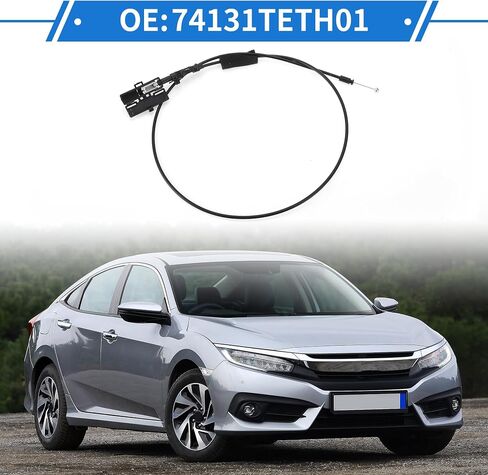 Hood Release Cable No.74131TETH01 Hood Latch Cable for Honda Civic 2016-2021 1 Pcs in Saudi Arabia