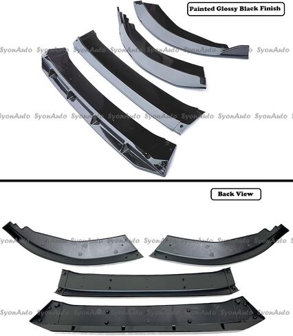 FITS 2023-2026 11TH GEN HONDA ACCORD JDM STYLE 4PCS GLOSS BLACK FRONT BUMPER LIP CHIN SPLITTER KIT in Saudi Arabia