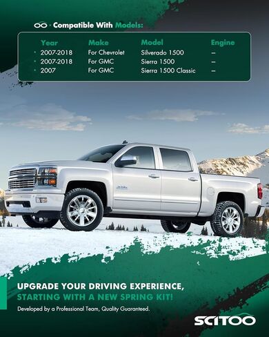 SCITOO 2-3 Drop Lowering Leaf Spring Shackles 2007-2018 for Chevrolet Silverado 1500 2007-2018 for GMC Sierra 1500 2007 for GMC Sierra 1500 Classic Leaf Spring Accessory Suspension Bracket SE702001 in Saudi Arabia