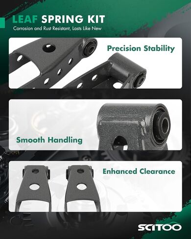 SCITOO 2-3 Drop Lowering Leaf Spring Shackles 2007-2018 for Chevrolet Silverado 1500 2007-2018 for GMC Sierra 1500 2007 for GMC Sierra 1500 Classic Leaf Spring Accessory Suspension Bracket SE702001 in Saudi Arabia