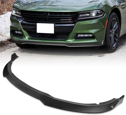 Q1-TECH, 9PCS Front Bumper Lip & Side Skirt Extensions Diffuser Compatible with Dodge Charger SE/RT/SXT/GT Base Trim 2015-2023, Front Bumper Lip Air Chin Body Spoiler Splitter ABS (Painted Black) in Saudi Arabia