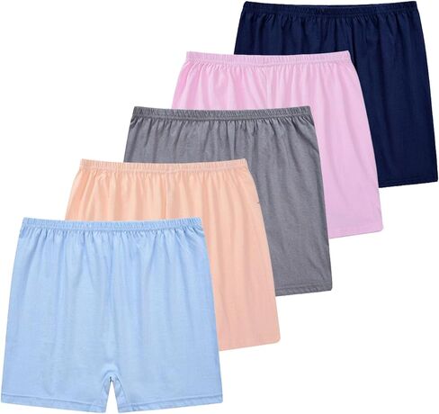 Womens Cotton Boxer Briefs Underwear Boy Shorts Panties Full Coverage Boxer Shorts For Middle Elderly Ladies in Saudi Arabia