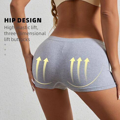4 Pack Boxers for Women - Panties for Women Boy Shorts Underwear for Women Comfortable Breathable Briefs in Saudi Arabia