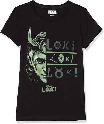 Marvel Little Loki Big Metaphor Girls Short Sleeve Tee Shirt in Saudi Arabia
