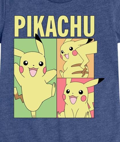 Pokémon - Pastel Pikachu Grid - Girls Fitted Short Sleeve T-Shirt in Saudi Arabia