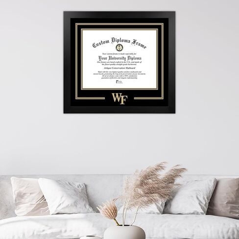 صور الحرم الجامعي NCAA Wake Forest Demon Deacons للجنسين إطار أسود دبلوم مانهاتن مع طباعة حجرية إضافية، أسود، مقاس واحد in Saudi Arabia
