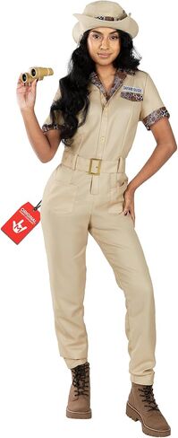 زي Morph Zoo Keeper Safari التنكري للنساء - زي Zookeeper التنكري للسيدات البالغات لأزياء السفاري النسائية لأزياء الهالوين الخاصة بحارس حديقة الحيوان in Saudi Arabia