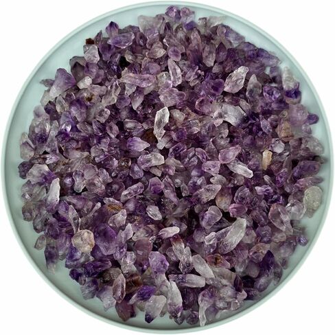 Half Pound Crushed Amethyst Crystal Bulk Chips Raw Stones for Crafting, Beading and Healing in Saudi Arabia