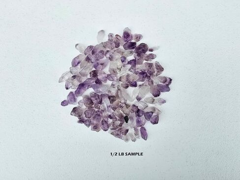 Half Pound Crushed Amethyst Crystal Bulk Chips Raw Stones for Crafting, Beading and Healing in Saudi Arabia
