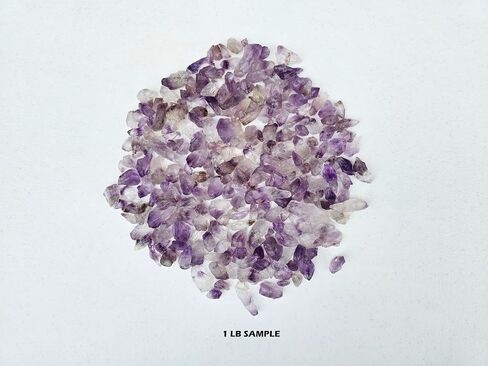 Half Pound Crushed Amethyst Crystal Bulk Chips Raw Stones for Crafting, Beading and Healing in Saudi Arabia