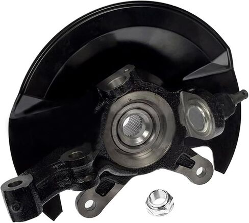 Detroit Axle - 1.7L Front Left Steering Knuckle Wheel Bearing Hub for 2001-2002 Honda Civic Driver Side Steering Knuckle and Wheel Bearing Hub Assembly Replacement in Saudi Arabia