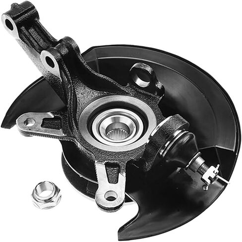 Detroit Axle - 1.7L Front Left Steering Knuckle Wheel Bearing Hub for 2001-2002 Honda Civic Driver Side Steering Knuckle and Wheel Bearing Hub Assembly Replacement in Saudi Arabia
