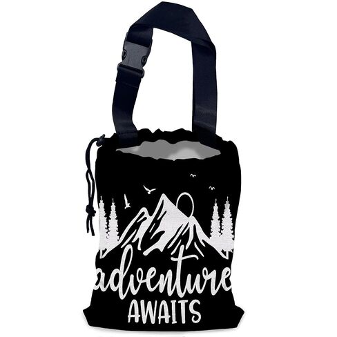 مغامرة تنتظر حقيبة قمامة السيارة، حقيبة قمامة السيارة الصغيرة المقاومة للماء على شكل جبل طبيعي معلقة خلف المقعد، حقيبة قمامة السيارة معلقة برباط مع مشبك قابل للتعديل لإكسسوارات السيارة in Kuwait