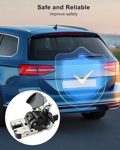 آلية مزلاج التمهيد الخلفي، غطاء صندوق السيارة مناسب لسيارة VW Syncro Passat Variant Santana 2011-2022، مزلاج صندوق السيارة الخلفي، قفل الباب الخلفي، محرك المحرك استبدال 5C6827505A 5C6827505C in Saudi Arabia