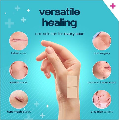 Silicone Scar Sheets Roll – Advanced Medical Grade Silicone Scar Tape for Surgical Scars, C Section, Keloids & Tummy Tuck – Reusable, Cut-to-Fit Scar Removal Strips 1.6"x60"/120" in Saudi Arabia