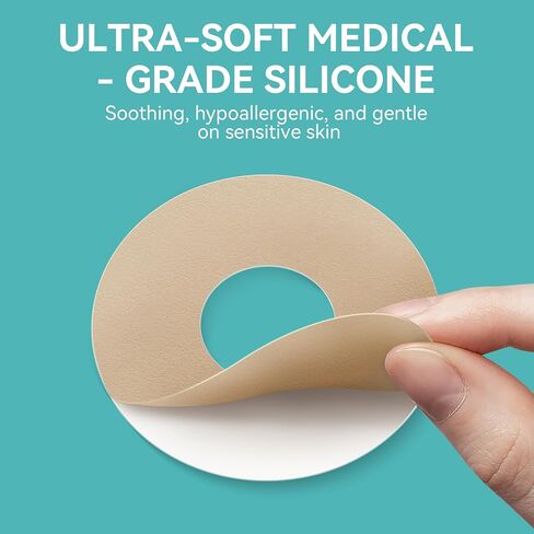 Breast Silicone Scar Sheets – 8 Areola Circles + 4 Anchor Patches | Medical Grade, Reusable & Waterproof Scar Tape for Breast Surgery, Implants, Lift, Reduction & Mastectomy Recovery in Saudi Arabia