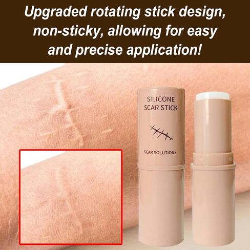 Skin Scar Solutions 60% Silicone Scar Stick, Formula Infused with Centella Asiatica Extracts and Vitamin E, Gentle on All Skin Types in Saudi Arabia