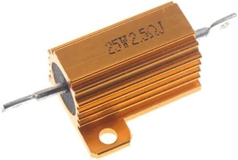 RX24 25W Aluminum PoweR Metal Shell Case WiRewound ResistoR 0.01~30K 1 2 3 5 6 8 10 20 100 150 200 300 500 1K 10K ohm(10R) in Saudi Arabia