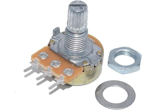 5 Sets WH148 1K 10K 20K 50K 100K 500K Ohm 15mm 3 Pin Linear Taper Rotary Potentiometer Resistor for with AG2 White Cap(20K Ohm) in Saudi Arabia