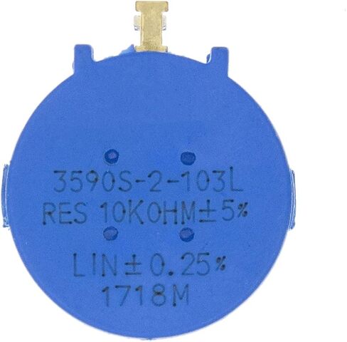 3590S-2-103L 103 102 104 503 3590S 10K 1K 100K 50K ohm Precision Multiturn Potentiometer 10 Ring Adjustable Resistor(1K Ohm) in Saudi Arabia