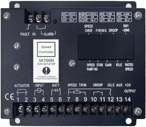 S6700H Speed Controller S6700E Power Diesel Generator Control Module Engine Governor Actuator Motor Regulator Generator Parts in Saudi Arabia