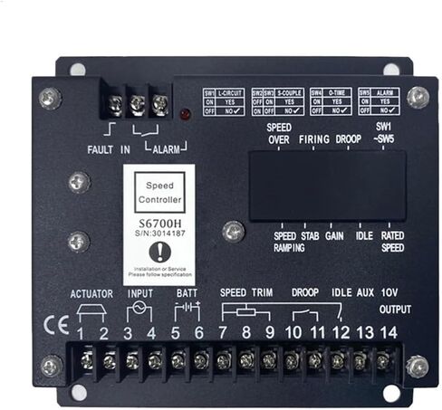 S6700H Speed Controller S6700E Power Diesel Generator Control Module Engine Governor Actuator Motor Regulator Generator Parts in Saudi Arabia