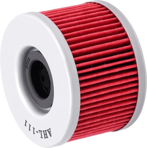 AHL 111 Oil Filter 15412-413-000 15412-413-005 15412-KEA-003 15412-KK9-911 154A1-413-000 154A1-MA6-000 Compatible with Honda TRX400FA Rancher AT 400 2004-2007 in Saudi Arabia