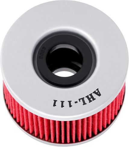 AHL 111 Oil Filter 15412-413-000 15412-413-005 15412-KEA-003 15412-KK9-911 154A1-413-000 154A1-MA6-000 Compatible with Honda TRX400FA Rancher AT 400 2004-2007 in Saudi Arabia
