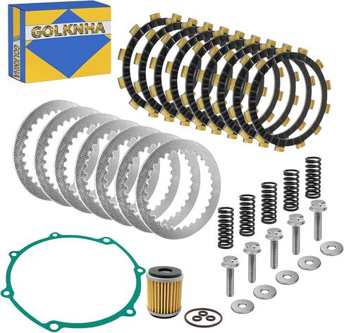 Clutch Friction Steel Plates Kit & Gasket & Oil Filter Compatible with Yamaha WR250F YZ250F YZ WR 250f 2001-2013 in Saudi Arabia