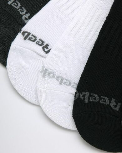 Reebok Mens No Show Socks - 6 Pack Breathable Cushioned Athletic Performance Low Cut Socks for Men (Sizes: 6-12.5) in Saudi Arabia