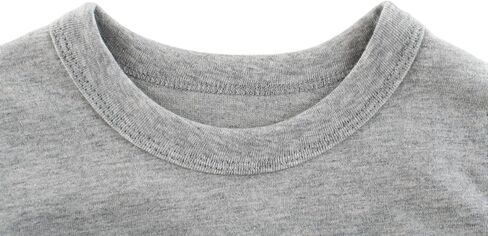 طفل صبي فتاة قمصان طويلة الأكمام عادية الاطفال القطن Crewneck الصلبة المحملة القمم بلوزة الخريف الشتاء تي شيرت الأولاد لمدة 1-8 سنوات in Kuwait