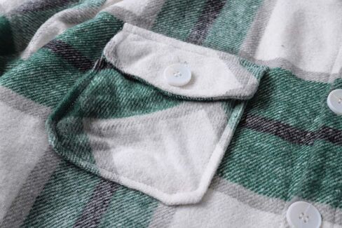 Cromoncent Boys Long Sleeve Flannel Plaid Shirt Button Down Thick Shirts in Saudi Arabia