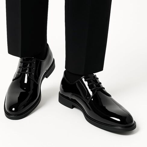 Men’s Dress Shoes Formal Oxford Slip On Business Derby Classic Lace-Up Tuxedo Shoes in Kuwait