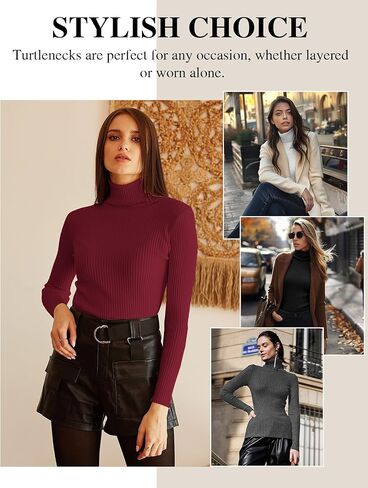 1/4 حزمة من القمصان النسائية ذات الياقة المدورة المضلعة والأكمام الطويلة والقمصان الأساسية المجهزة وسترة مطاطية in Kuwait
