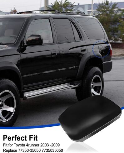 Fuel Door Cover, Fuel Gas Tank Cap Cover Compatible with Toyota 4Runner 2003-2009, Fuel Filler Door Lid Replace 77350-35050 in Saudi Arabia
