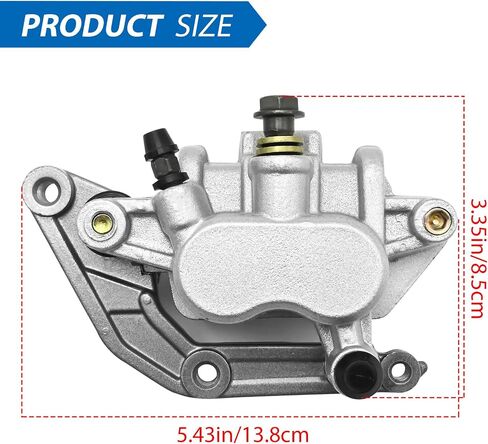 45150-MAH-315 Front Brake Caliper, Replacement for Honda Motorcycle VT750C VT750DC VF750C/CD VT750RS VT1100T VT1100C VT1100C3, Replaces 45100-MZ5-006 in Saudi Arabia