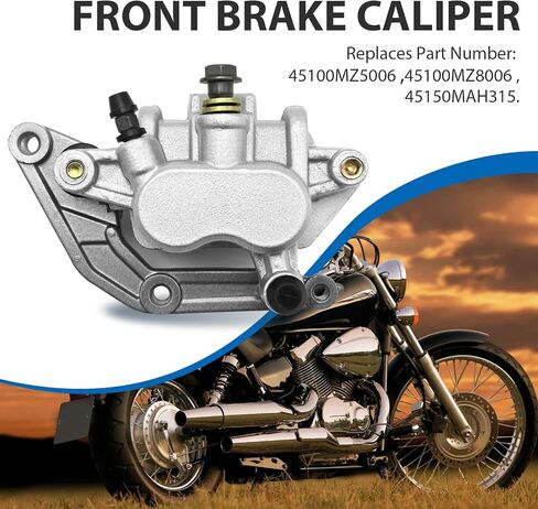 45150-MAH-315 Front Brake Caliper, Replacement for Honda Motorcycle VT750C VT750DC VF750C/CD VT750RS VT1100T VT1100C VT1100C3, Replaces 45100-MZ5-006 in Saudi Arabia