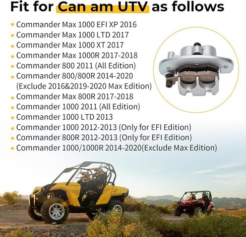 M MATI Rear Brake Caliper for Can-Am Commander 1000 1000R 1000 LTD 2011-2020 Commander 800R 800 2011-2020 Commander Max 800R 1000R 1000 EFI XP LTD XT 2016-2018 705600872 in Saudi Arabia