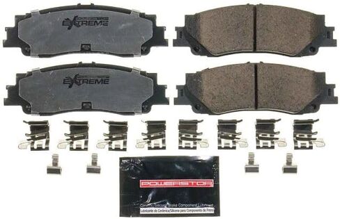وسادات فرامل سيراميك للشاحنة الخلفية والقطر من POWERSTOP لسيارة Lexus LX600 2022، Toyota Tundra 2022-2024 [خاصة بالمركبة] in Saudi Arabia